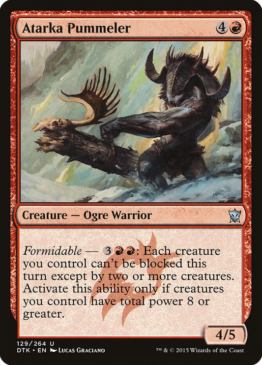 MTG Card Title: Atarka Pummeler DTK/129