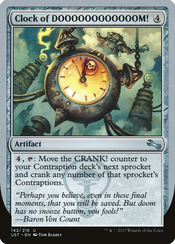 MTG Card Title: Clock of DOOOOOOOOOOOOM! UST/142