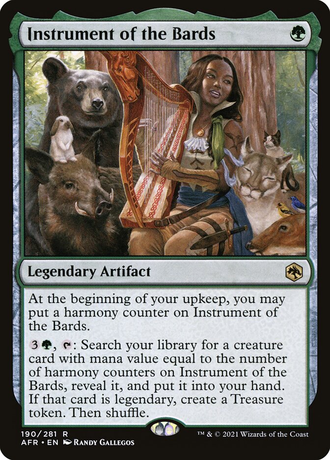 MTG Card Title: Instrument of the Bards AFR/190