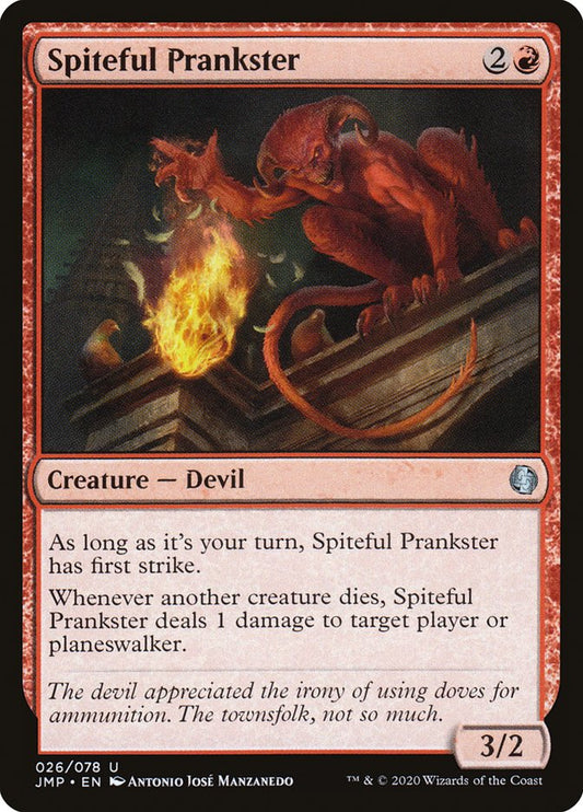 MTG Card Title: Spiteful Prankster JMP/26
