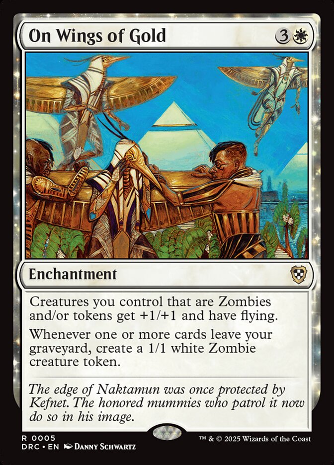 MTG Card Title: On Wings of Gold DRC/5