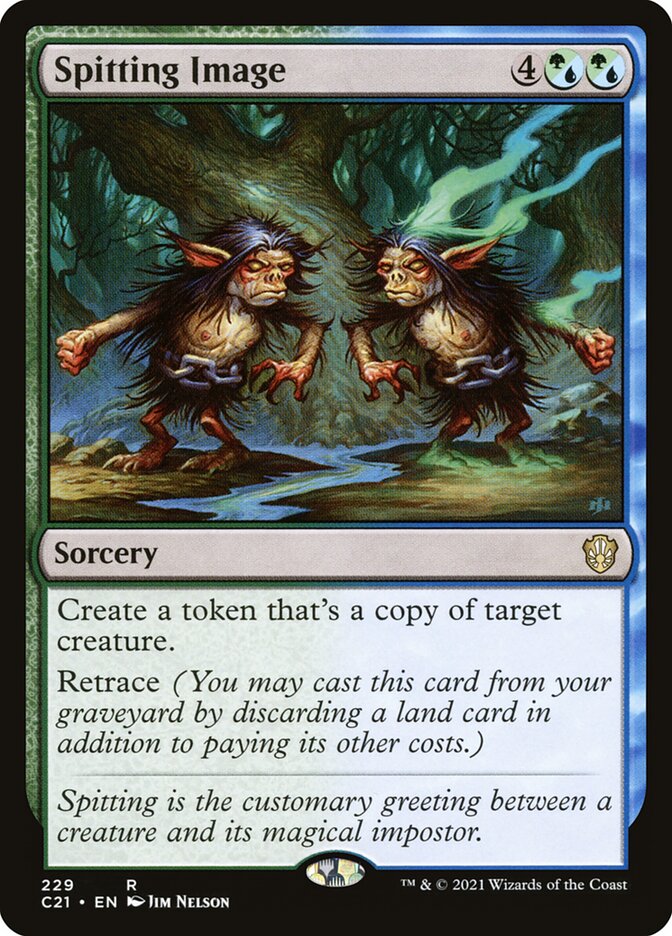 MTG Card Title: Spitting Image C21/229
