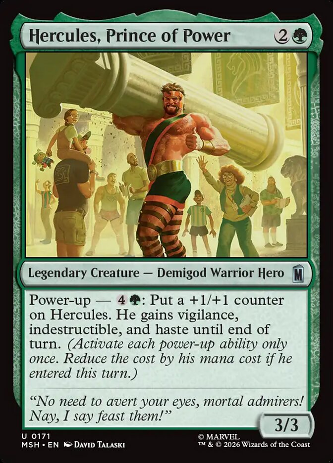 MTG Card Title: Hercules, Prince of Power MSH/171