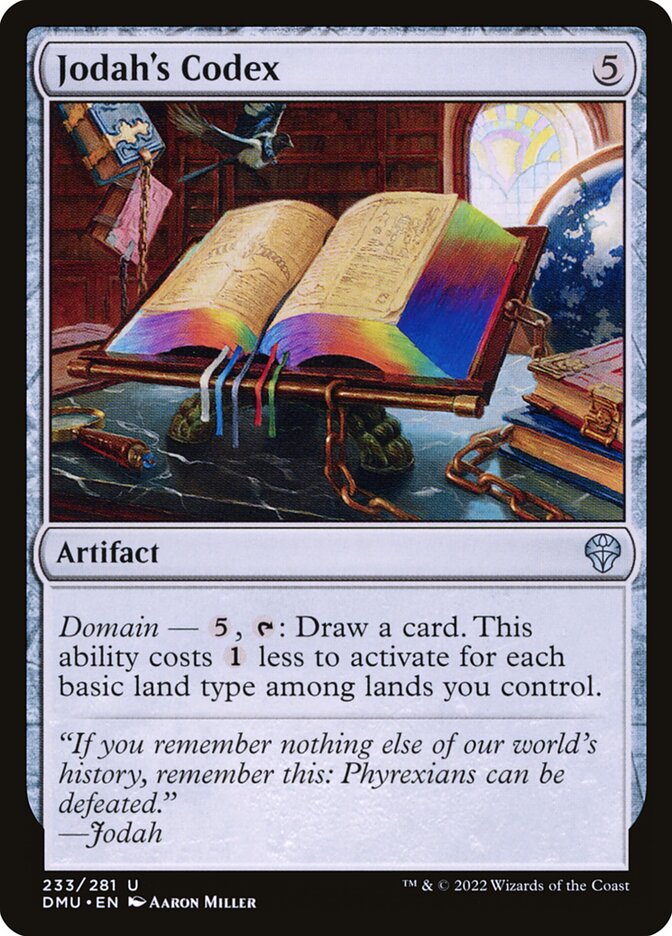 MTG Card Title: Jodah's Codex DMU/233