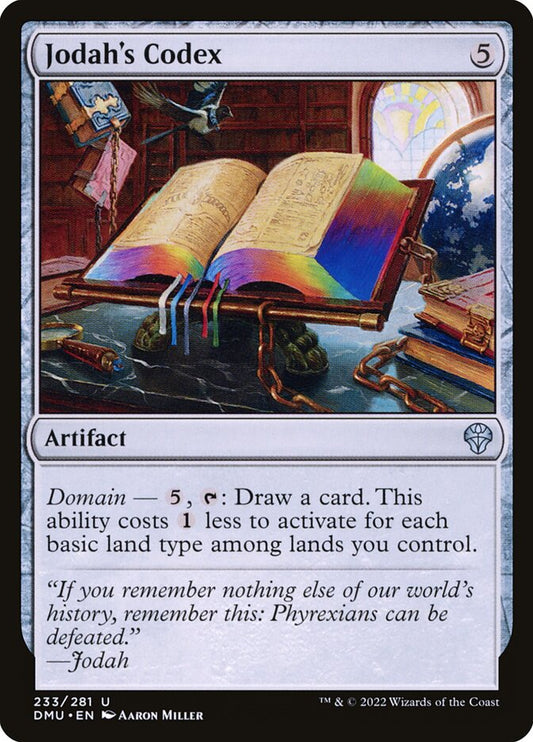 MTG Card Title: Jodah's Codex DMU/233