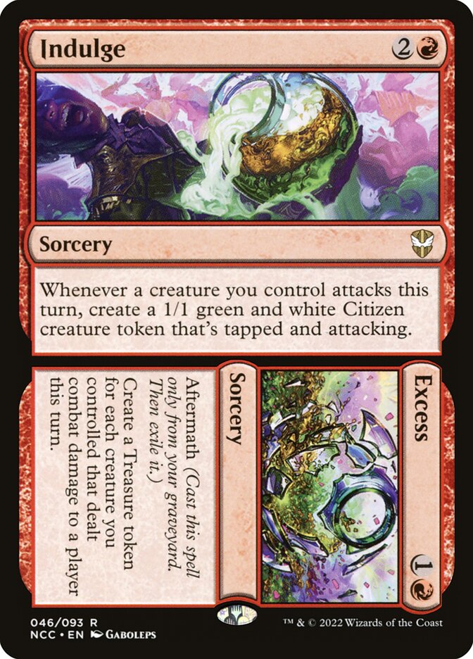 MTG Card Title: Indulge // Excess NCC/46