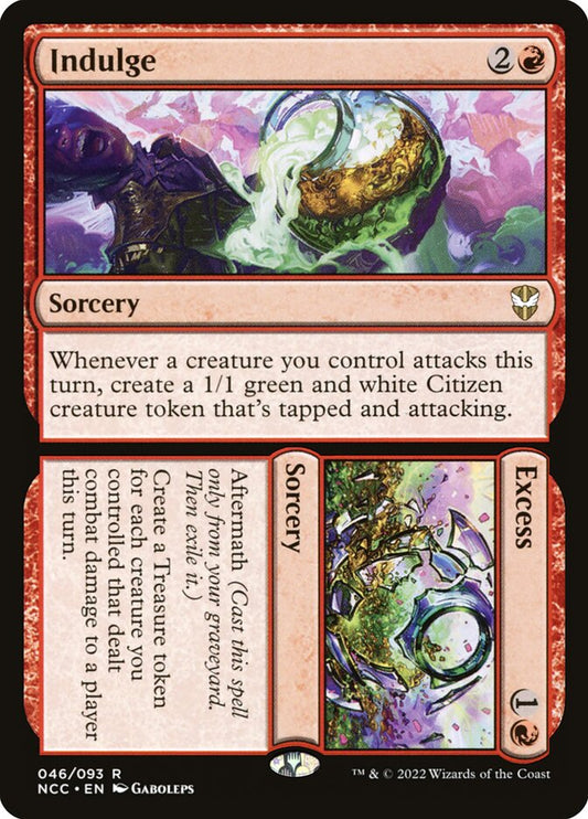 MTG Card Title: Indulge // Excess NCC/46