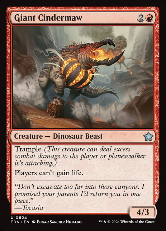 MTG Card Title: Giant Cindermaw FDN/624