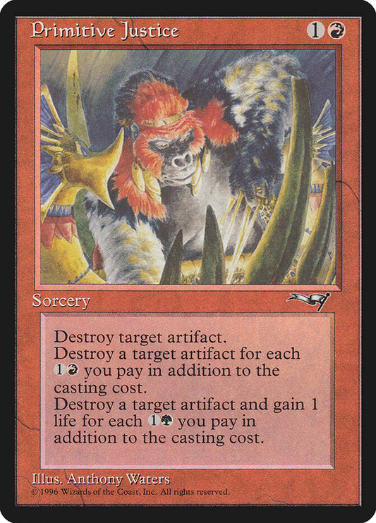 MTG Card Title: Primitive Justice ALL/77