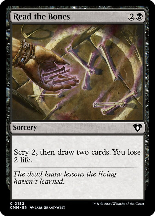 MTG Card Title: Read the Bones CMM/182
