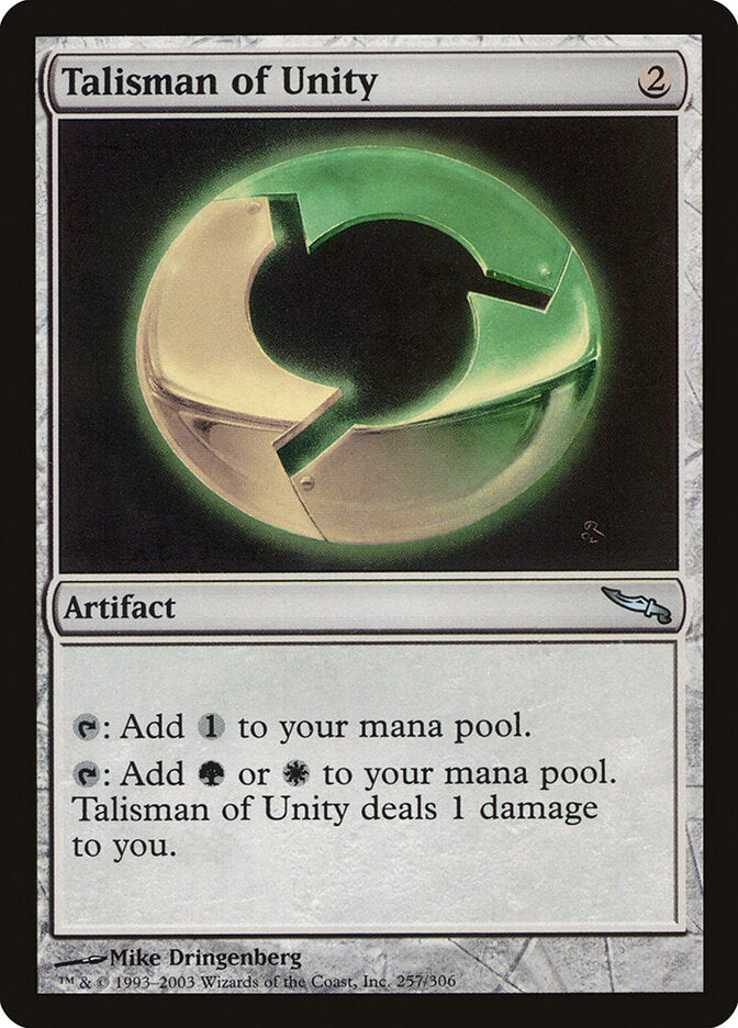 MTG Card Title: Talisman of Unity MRD/257