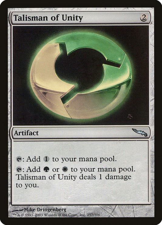 MTG Card Title: Talisman of Unity MRD/257