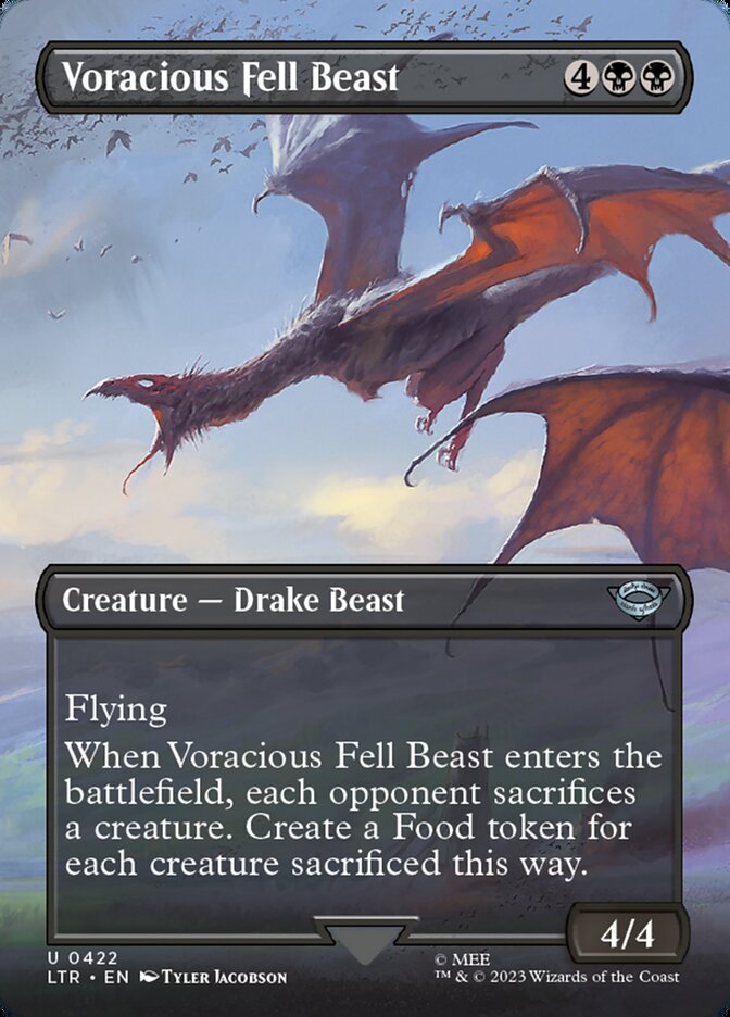 MTG Card Title: Voracious Fell Beast LTR/422
