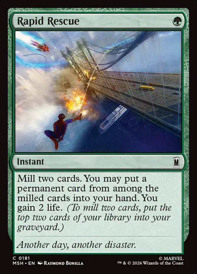 MTG Card Title: Rapid Rescue MSH/181