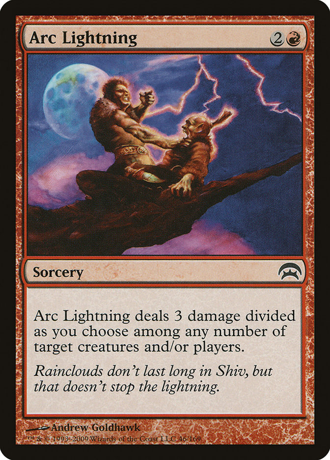 MTG Card Title: Arc Lightning HOP/46