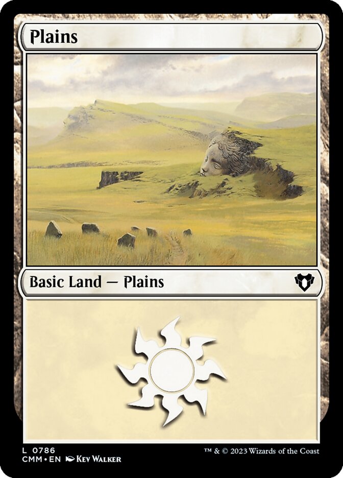 MTG Card Title: Plains CMM/786