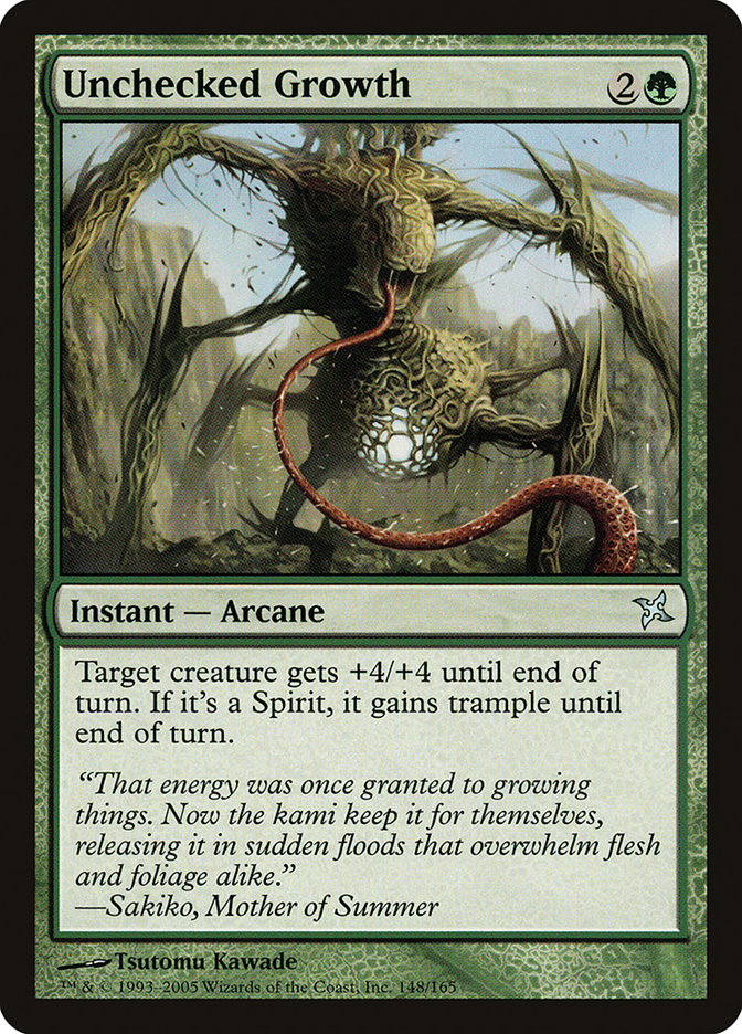 MTG Card Title: Unchecked Growth BOK/148