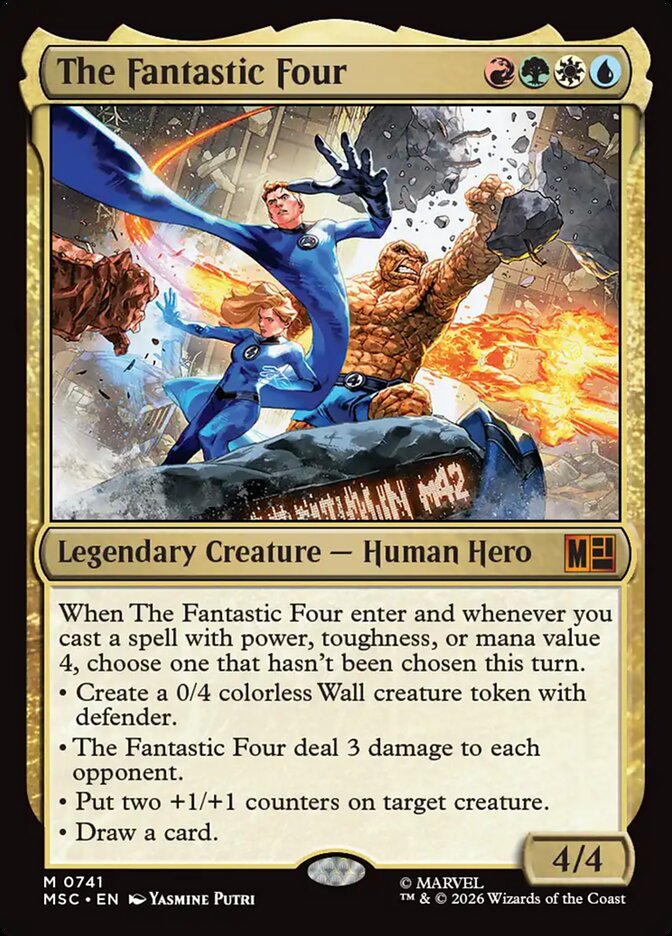 MTG Card Title: The Fantastic Four MSC/741