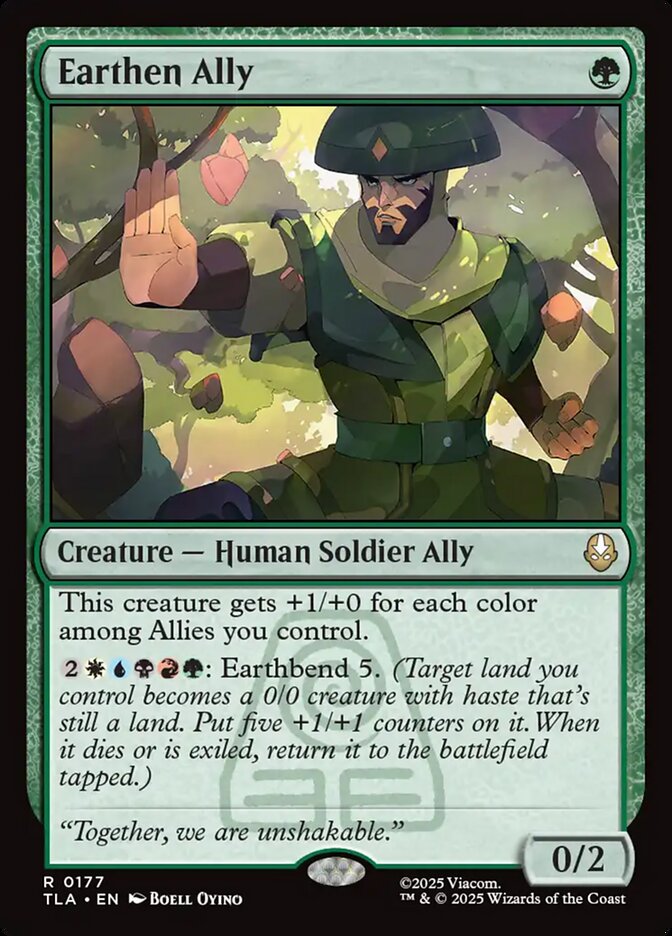 MTG Card Title: Earthen Ally TLA/177