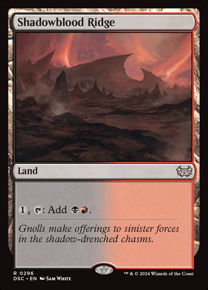 MTG Card Title: Shadowblood Ridge DSC/296