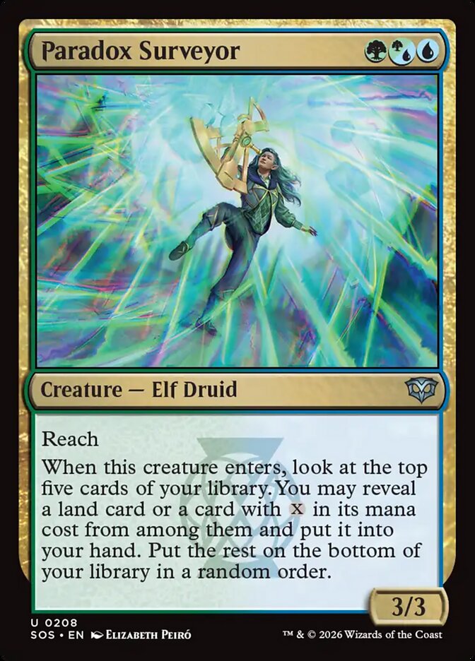 MTG Card Title: Paradox Surveyor SOS/208