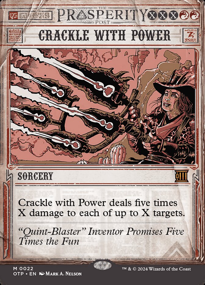 MTG Card Title: Crackle with Power OTP/22