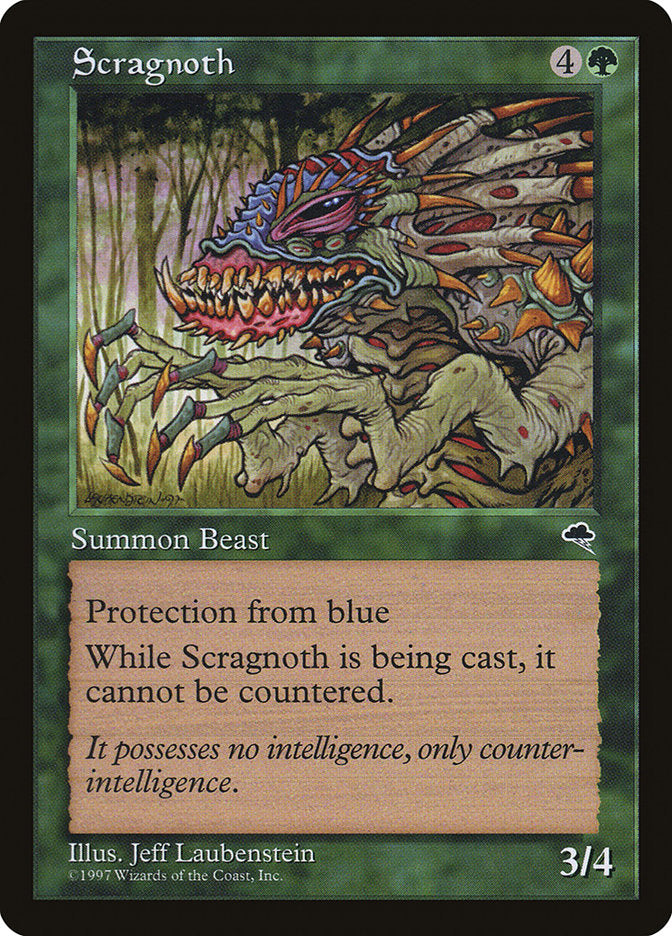 MTG Card Title: Scragnoth TMP/253
