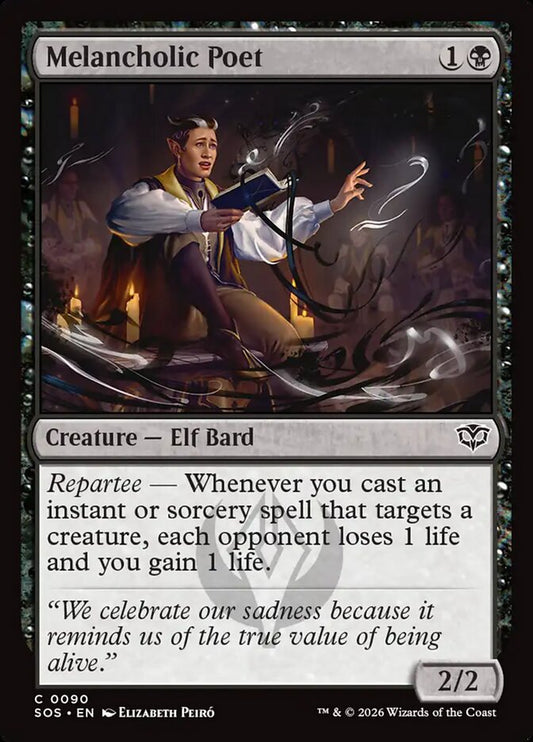 MTG Card Title: Melancholic Poet SOS/90