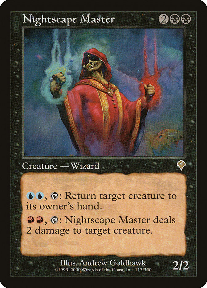 MTG Card Title: Nightscape Master INV/113