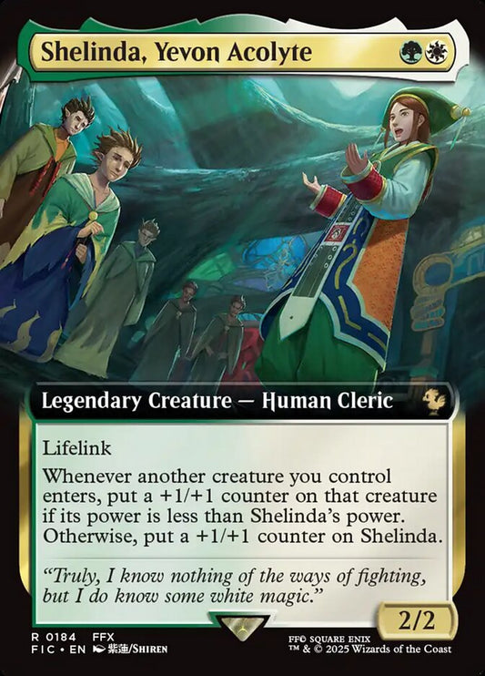 MTG Card Title: Shelinda, Yevon Acolyte FIC/184