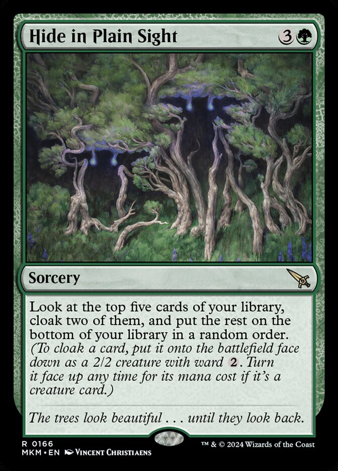 MTG Card Title: Hide in Plain Sight MKM/166