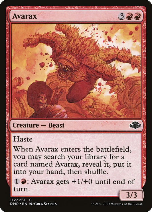 MTG Card Title: Avarax DMR/112