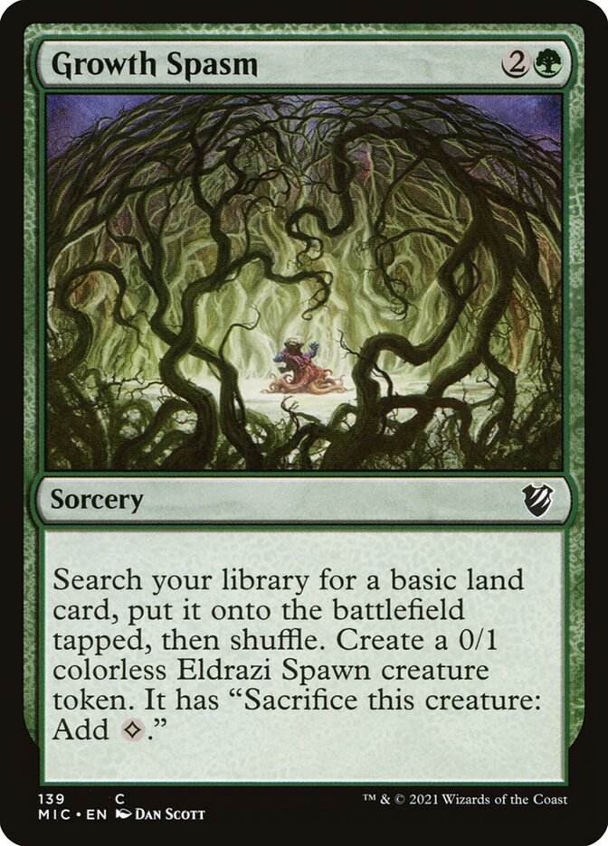 MTG Card Title: Growth Spasm MIC/139