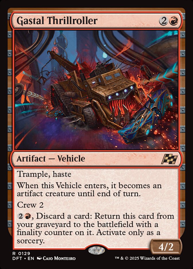 MTG Card Title: Gastal Thrillroller DFT/129