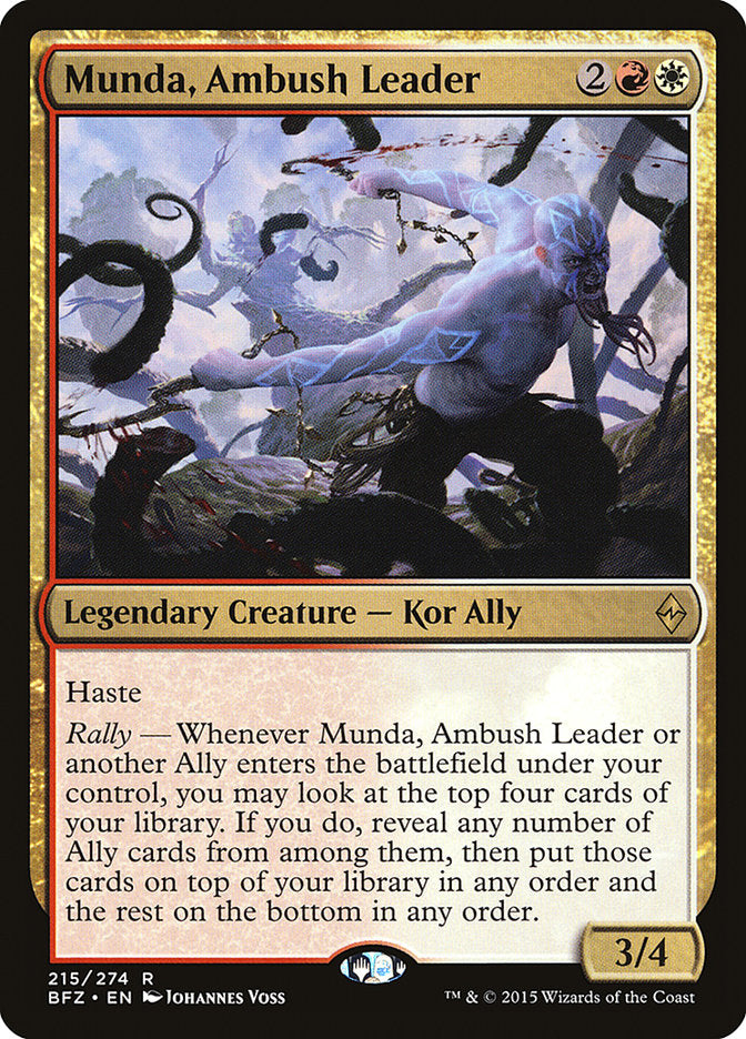 MTG Card Title: Munda, Ambush Leader BFZ/215