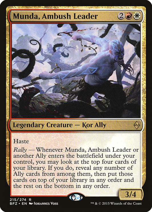 MTG Card Title: Munda, Ambush Leader BFZ/215