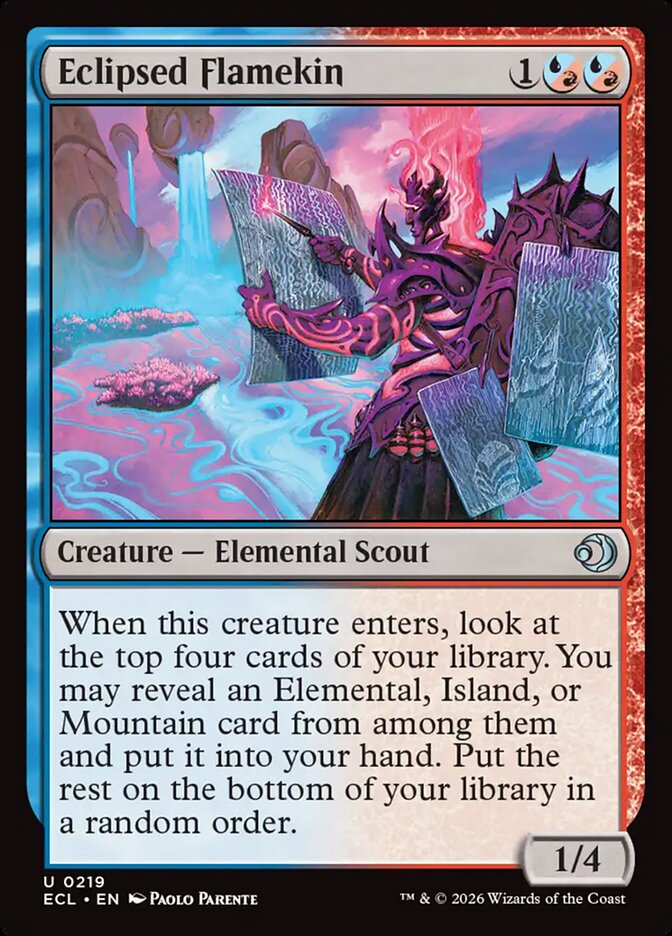 MTG Card Title: Eclipsed Flamekin ECL/219