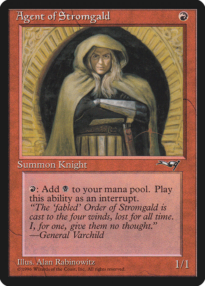 MTG Card Title: Agent of Stromgald ALL/64b
