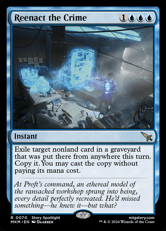 MTG Card Title: Reenact the Crime MKM/70