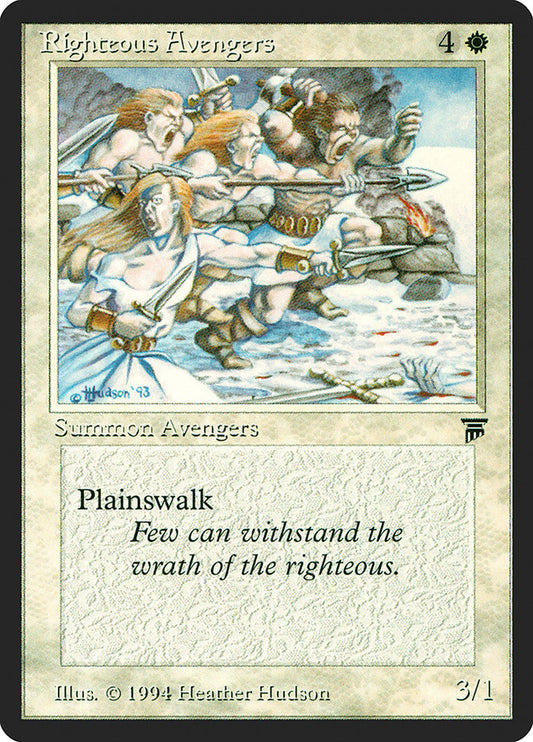 MTG Card Title: Righteous Avengers LEG/34