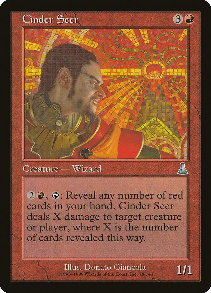 MTG Card Title: Cinder Seer UDS/78