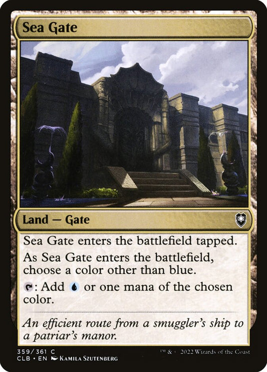 MTG Card Title: Sea Gate CLB/359