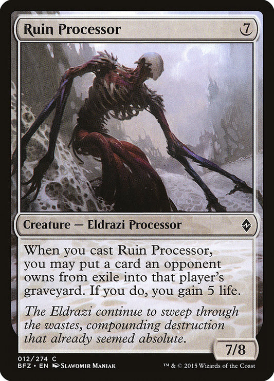 MTG Card Title: Ruin Processor BFZ/12