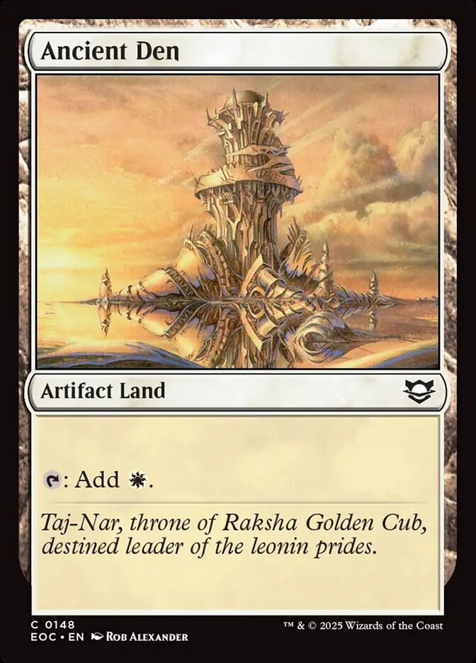 MTG Card Title: Ancient Den EOC/148