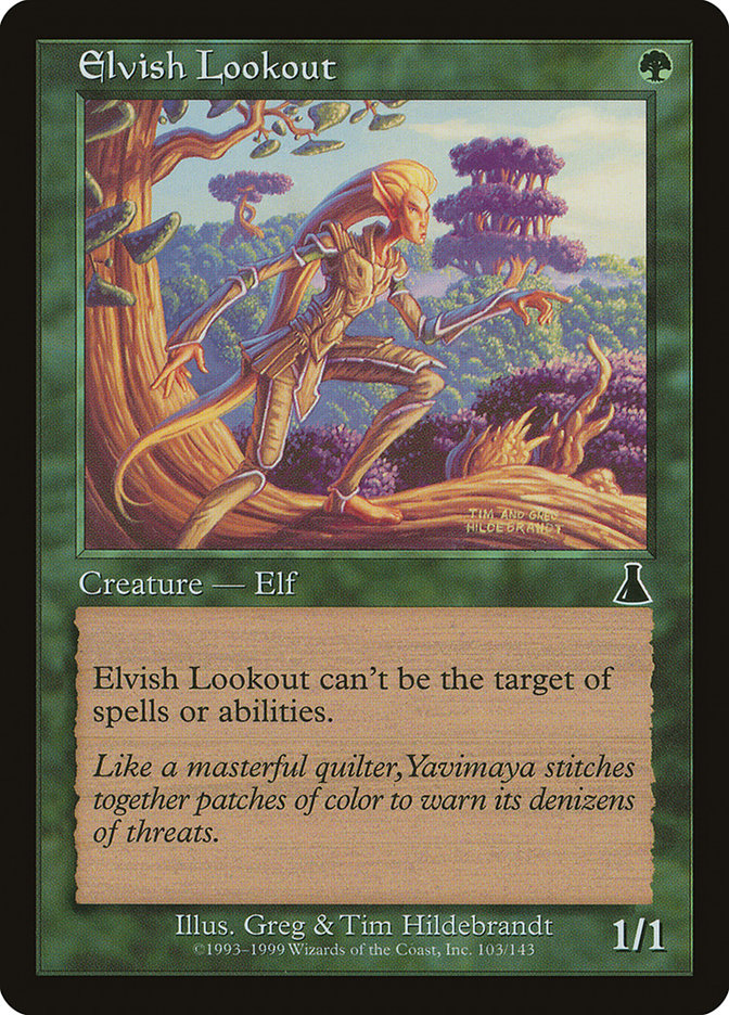 MTG Card Title: Elvish Lookout UDS/103