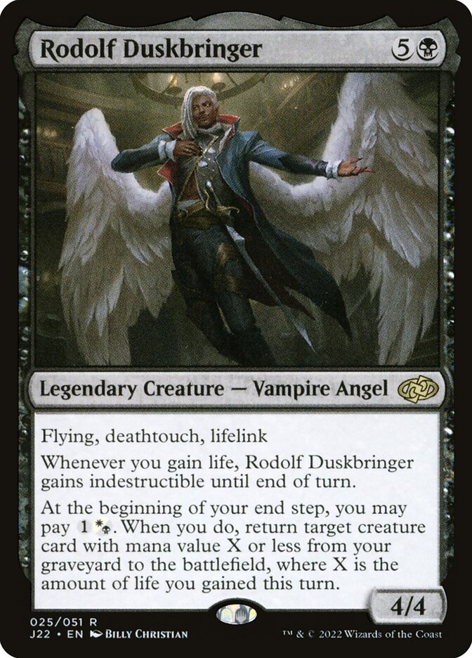 MTG Card Title: Rodolf Duskbringer J22/25