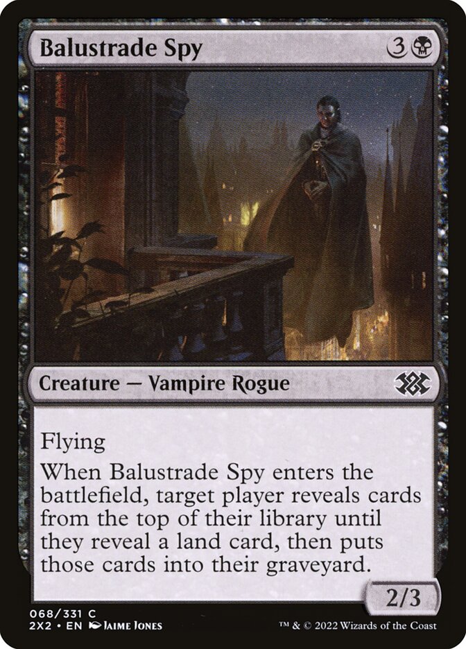 MTG Card Title: Balustrade Spy 2X2/68