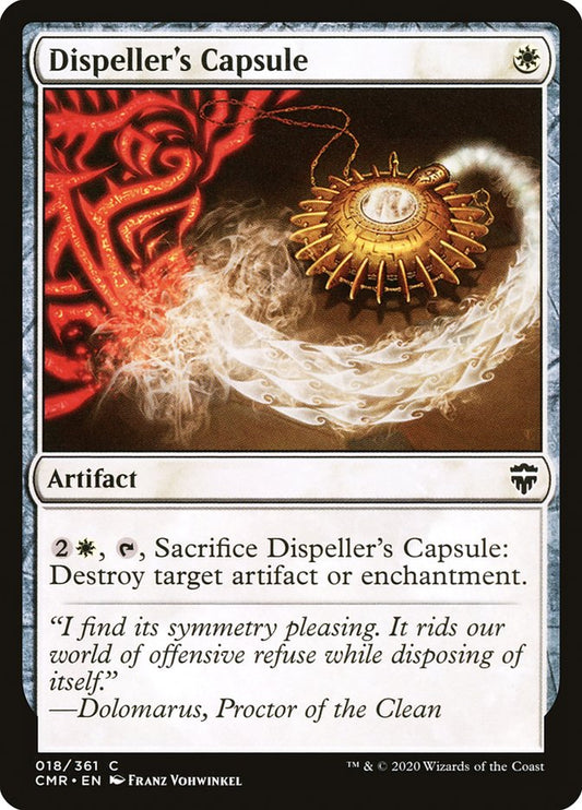 MTG Card Title: Dispeller's Capsule CMR/18