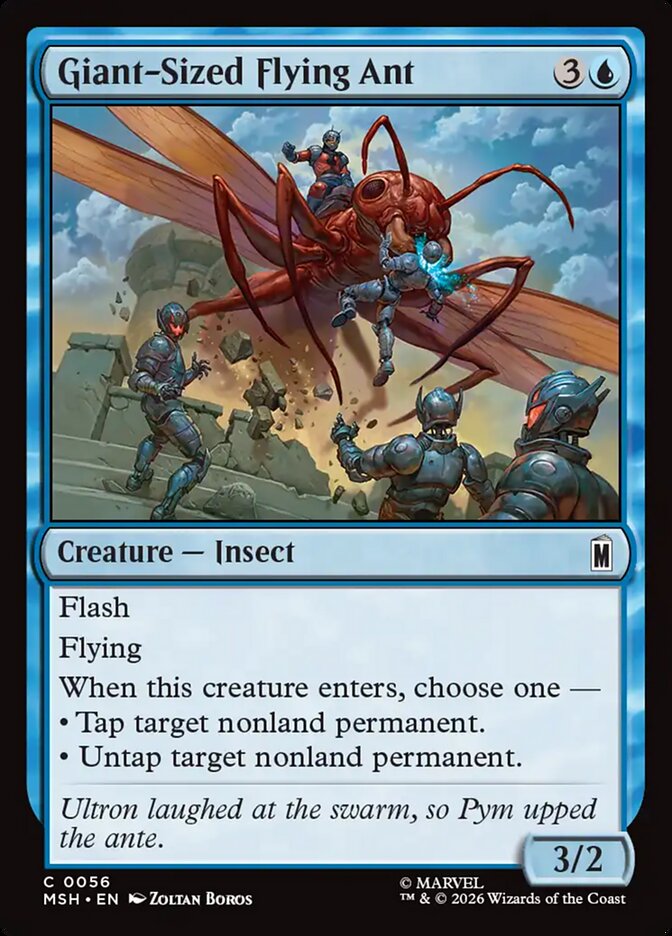 MTG Card Title: Giant-Sized Flying Ant MSH/56