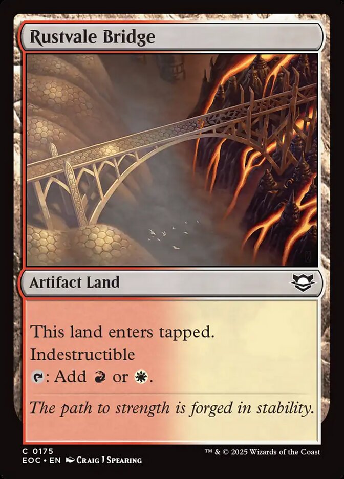 MTG Card Title: Rustvale Bridge EOC/175